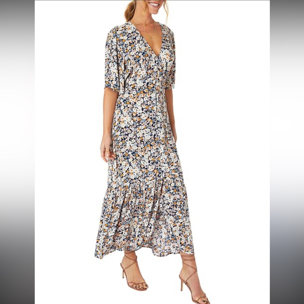 MinkPink Samaria Midi Sundress Short Sleeve XS